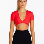 ‘Bella' Twist Tee - Red - Kikiva Collection