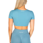 'Bella' Twist Tee - Teal - Kikiva Collection