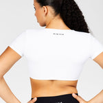 'Bella' Twist Tee - White - Kikiva Collection