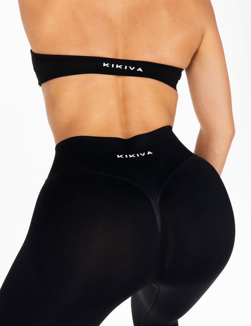 Best Black Leggings - HIGH Dynamic Seamless Leggings - Kikiva Collection