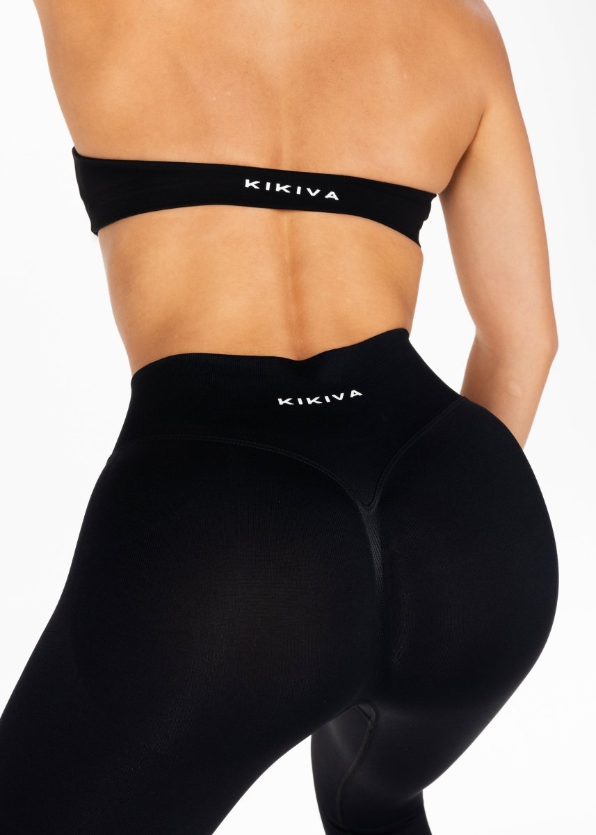 Best Black Leggings - HIGH Dynamic Seamless Leggings - Kikiva Collection