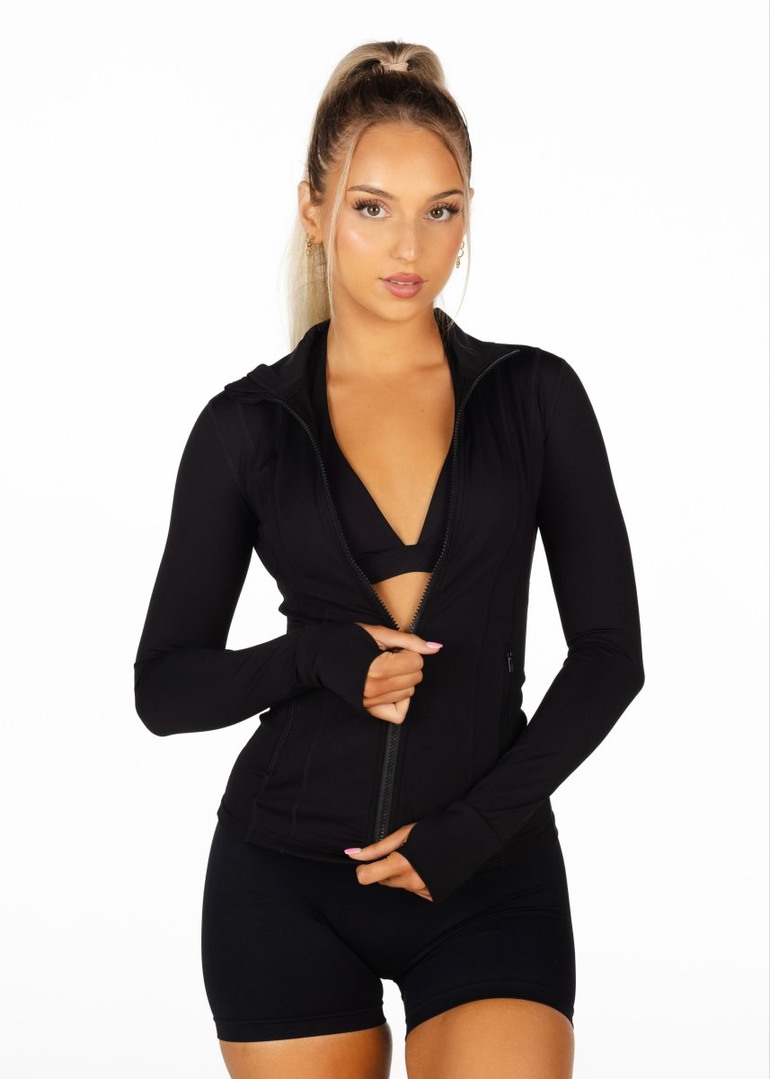 Black Structured 'Mom' Jacket - Kikiva Collection