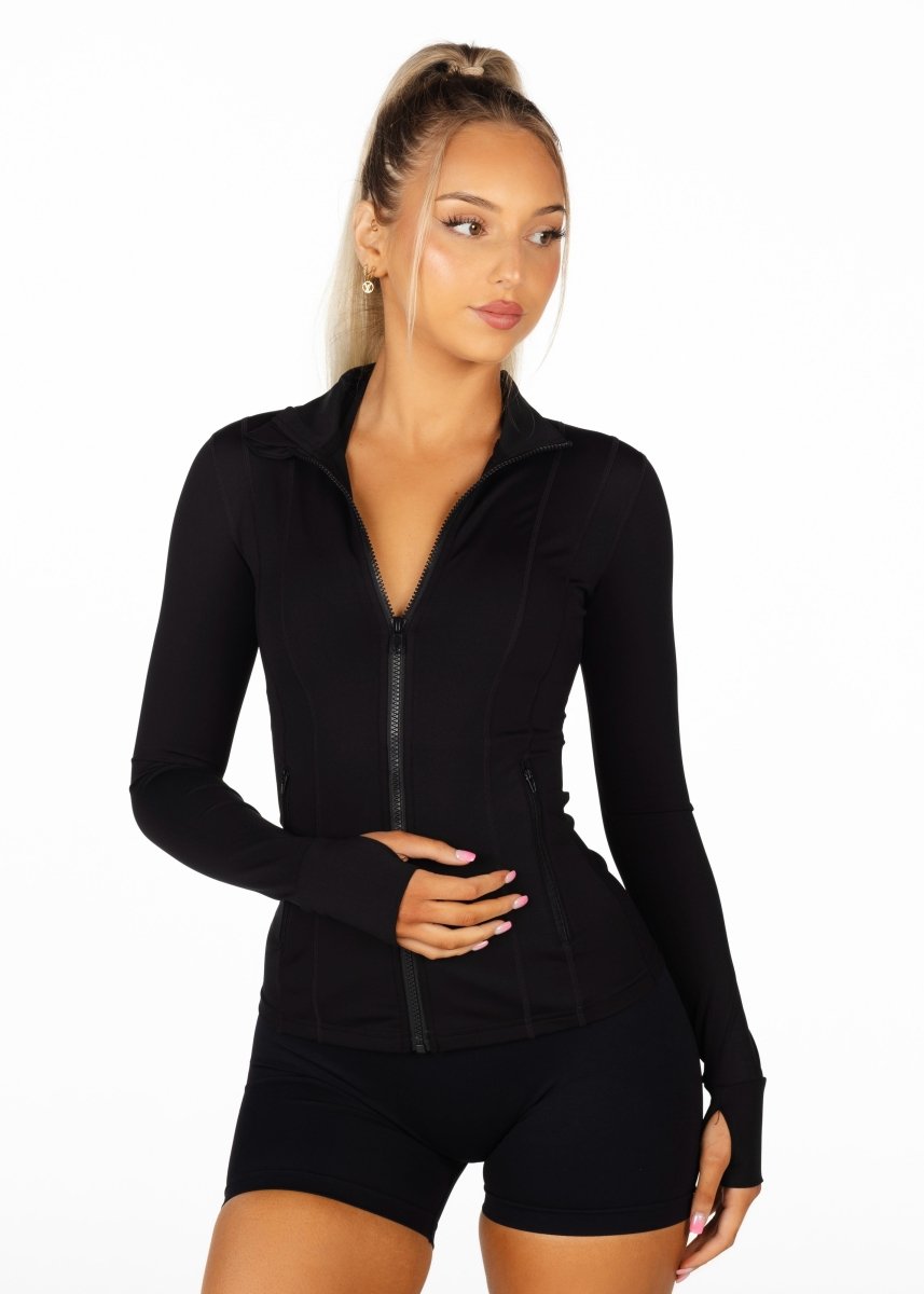 Black Structured 'Mom' Jacket - Kikiva Collection
