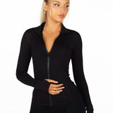 Black Structured 'Mom' Jacket - Kikiva Collection
