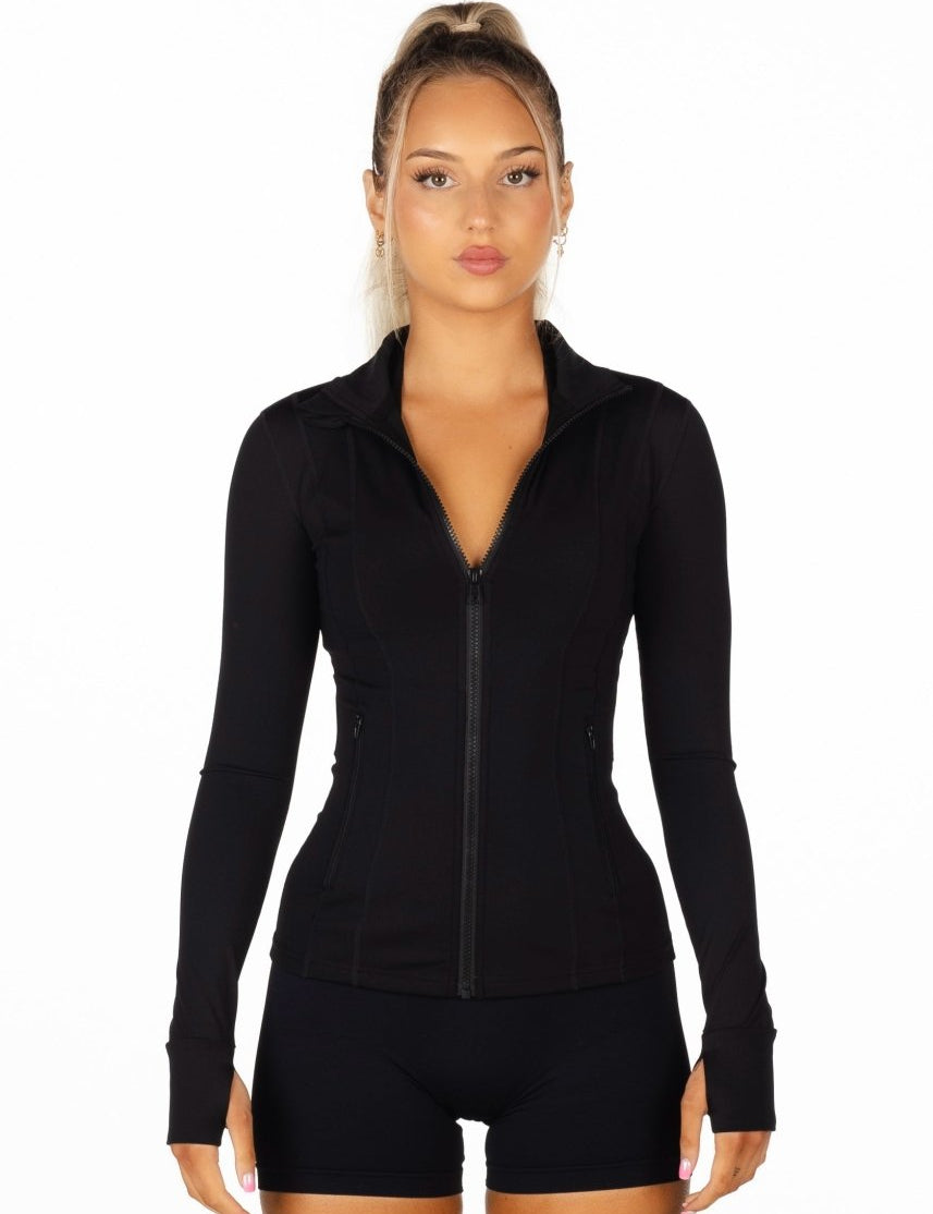 Black Structured 'Mom' Jacket - Kikiva Collection