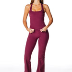 Capsule Flares - Burgundy - Kikiva Collection