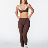 Capsule Leggings - Dark Choc - Kikiva Collection