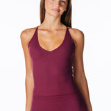 Capsule Singlet - Burgundy - Kikiva Collection