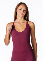 Capsule Singlet - Burgundy - Kikiva Collection