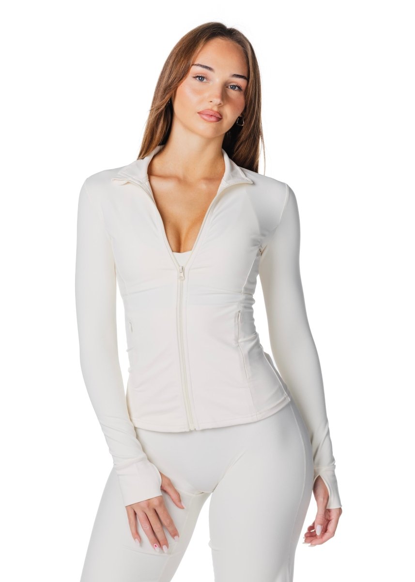 Core Capsule 'Mom' Jacket - Cream - Kikiva Collection