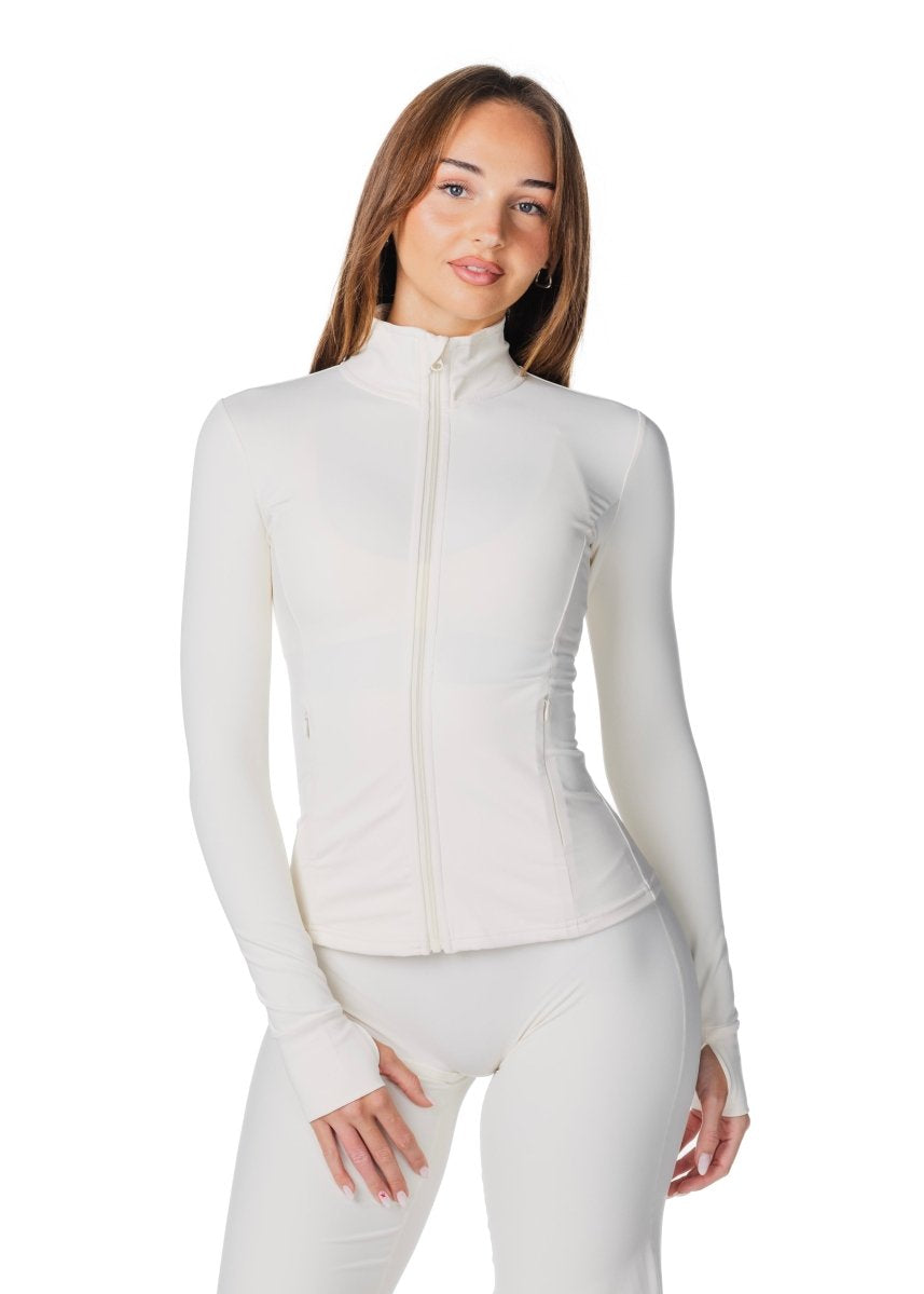 Core Capsule 'Mom' Jacket - Cream - Kikiva Collection