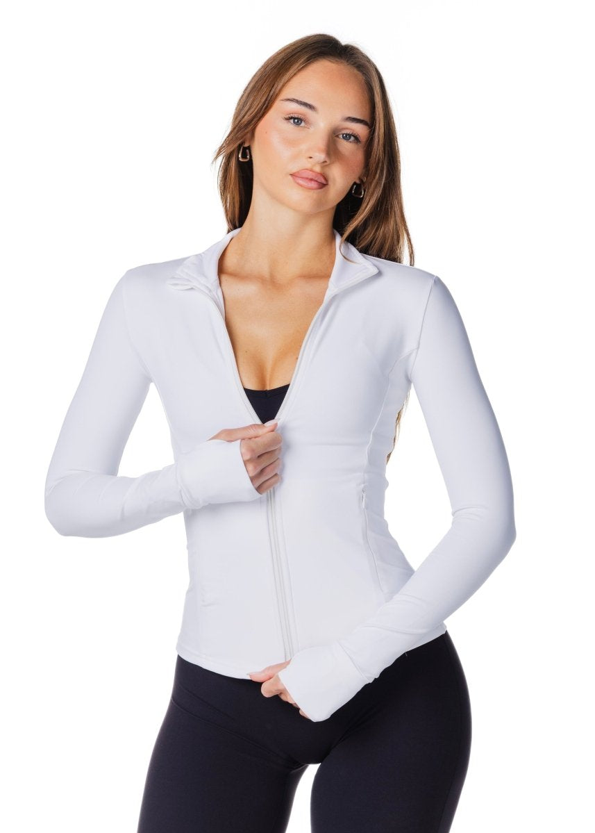 Core Capsule 'Mom' Jacket - White - Kikiva Collection