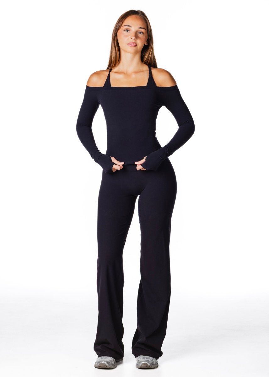 Core Capsule Off The Shoulder Top - Black - Kikiva Collection