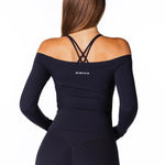 Core Capsule Off The Shoulder Top - Black - Kikiva Collection