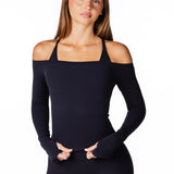 Core Capsule Off The Shoulder Top - Black - Kikiva Collection
