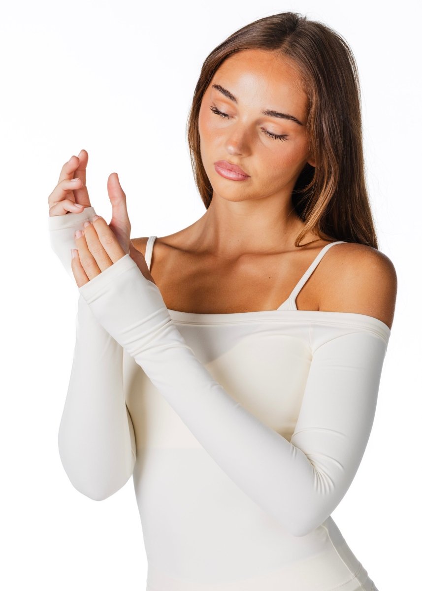 Core Capsule Off The Shoulder Top - Cream - Kikiva Collection