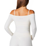 Core Capsule Off The Shoulder Top - Cream - Kikiva Collection