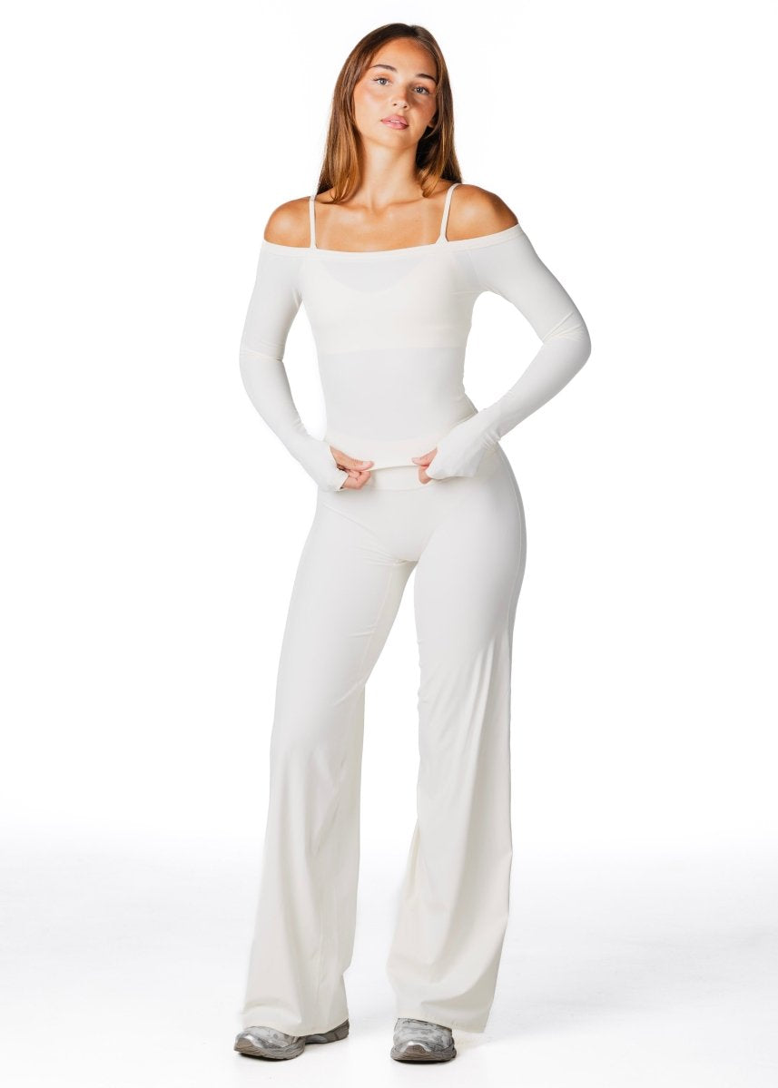 Core Capsule Off The Shoulder Top - Cream - Kikiva Collection