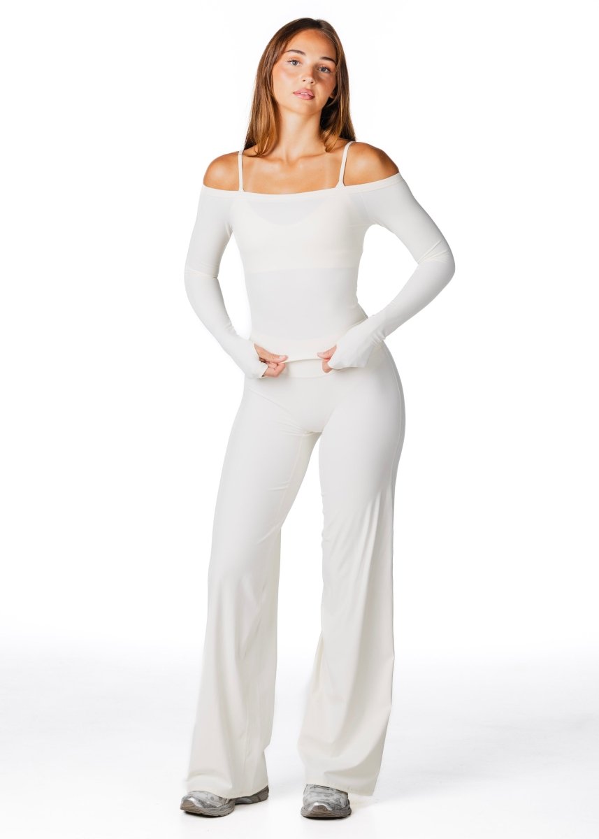 Core Capsule Off The Shoulder Top - Cream - Kikiva Collection