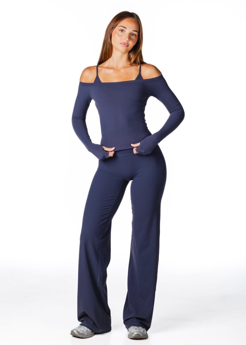 Core Capsule Off The Shoulder Top - Dark Navy - Kikiva Collection