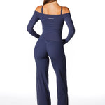 Core Capsule Off The Shoulder Top - Dark Navy - Kikiva Collection