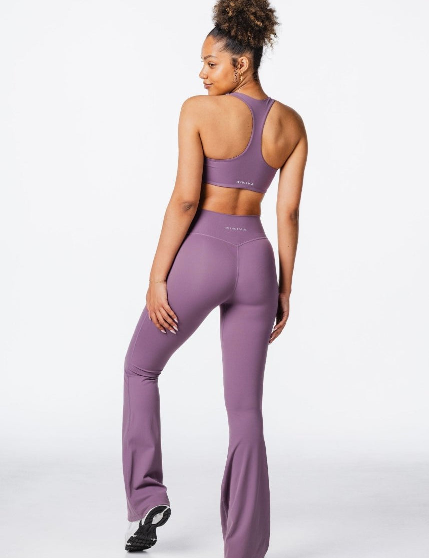 CoreActive 'Best' Flares - Dark Purple - Kikiva Collection