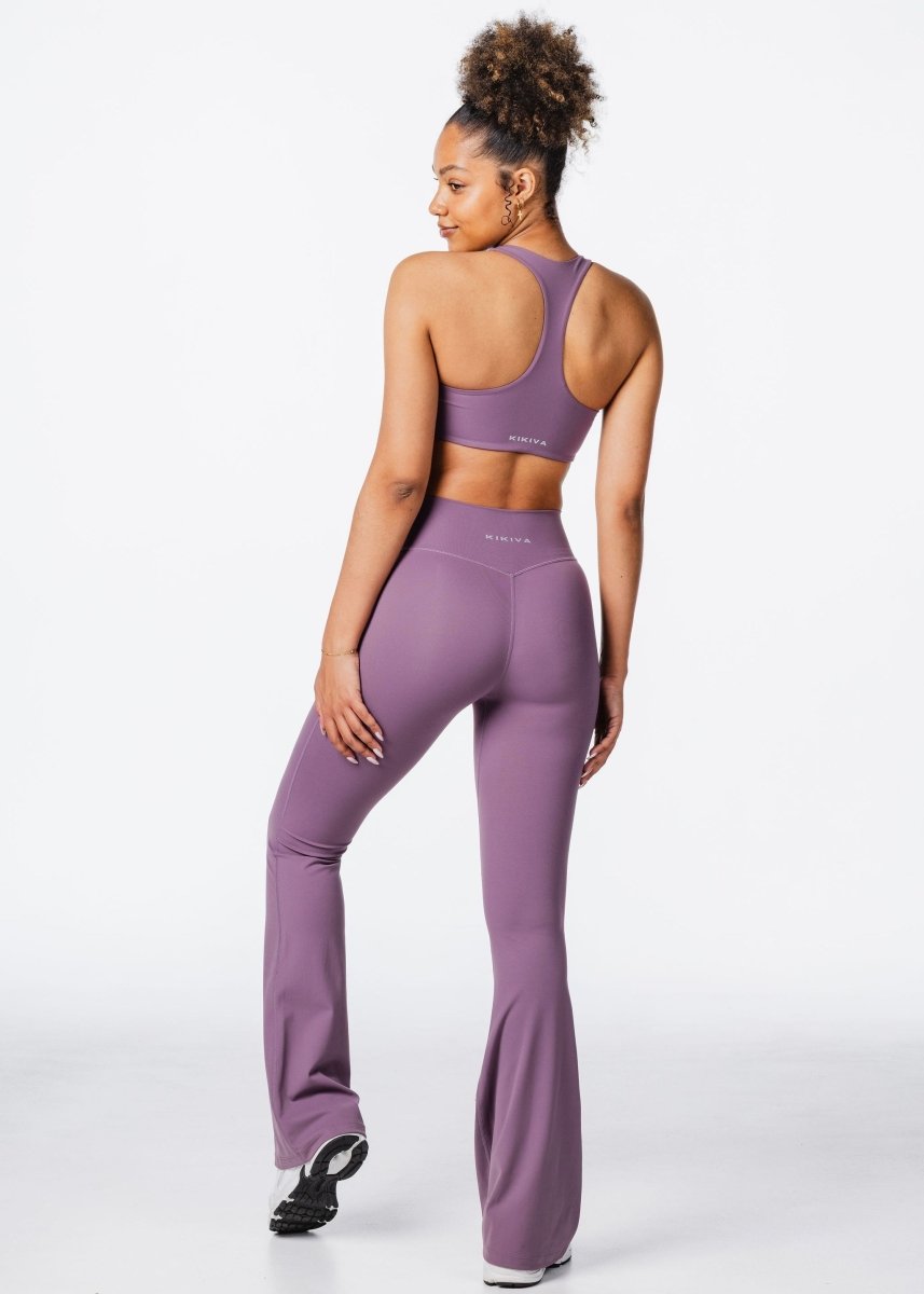 CoreActive 'Best' Flares - Dark Purple - Kikiva Collection