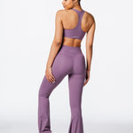CoreActive 'Best' Flares - Dark Purple - Kikiva Collection