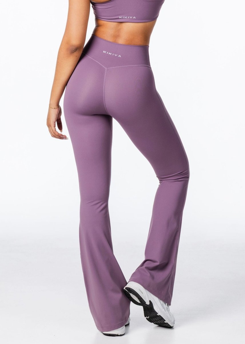 CoreActive 'Best' Flares - Dark Purple - Kikiva Collection