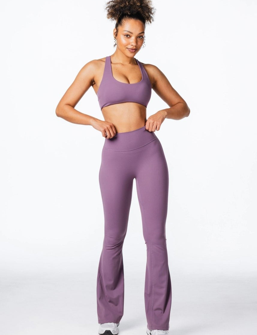 CoreActive 'Best' Flares - Dark Purple - Kikiva Collection