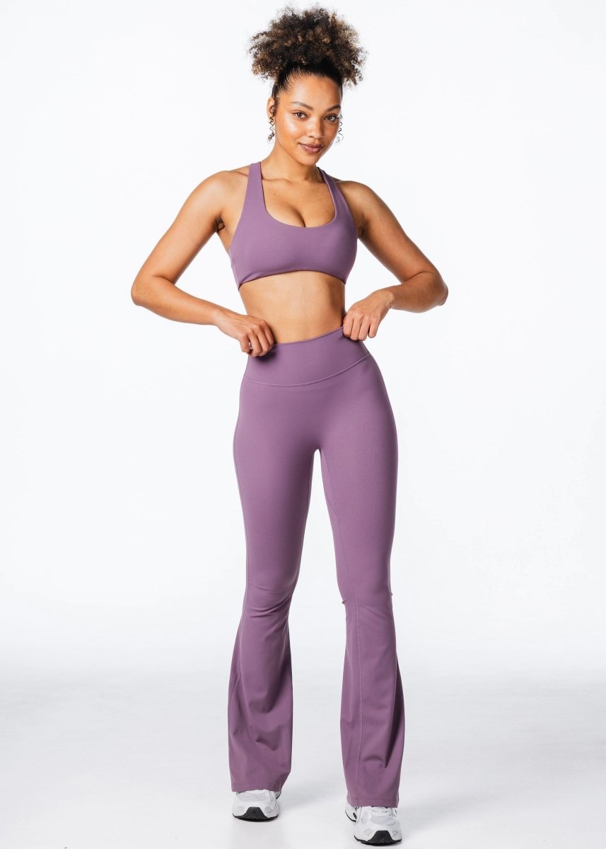 CoreActive 'Best' Flares - Dark Purple - Kikiva Collection
