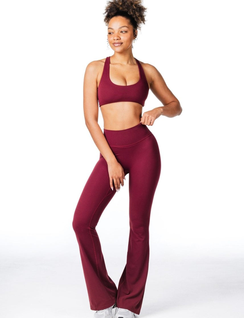 CoreActive 'Best' Flares - Wine - Kikiva Collection