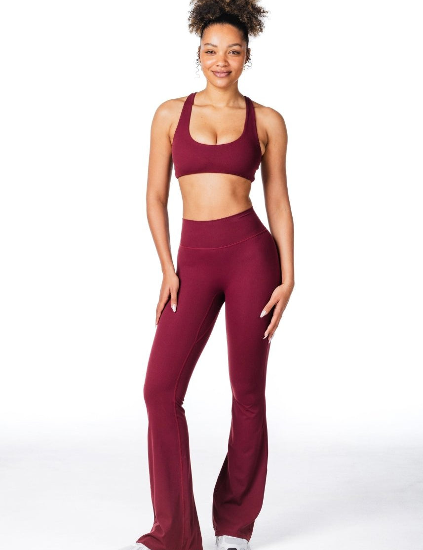 CoreActive 'Best' Flares - Wine - Kikiva Collection