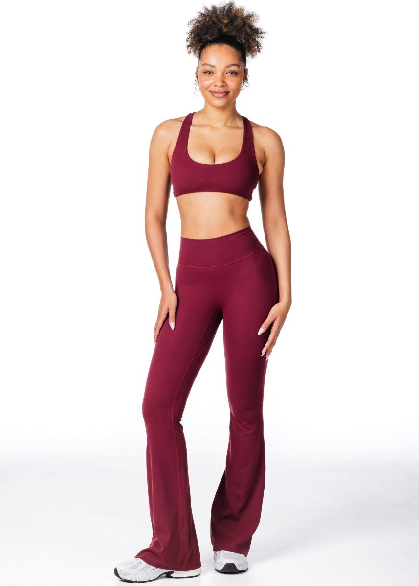 CoreActive 'Best' Flares - Wine - Kikiva Collection
