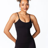 CoreActive 'Essential' Singlet - Black - Kikiva Collection