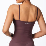 CoreActive 'Essential' Singlet - Dark Choc - Kikiva Collection