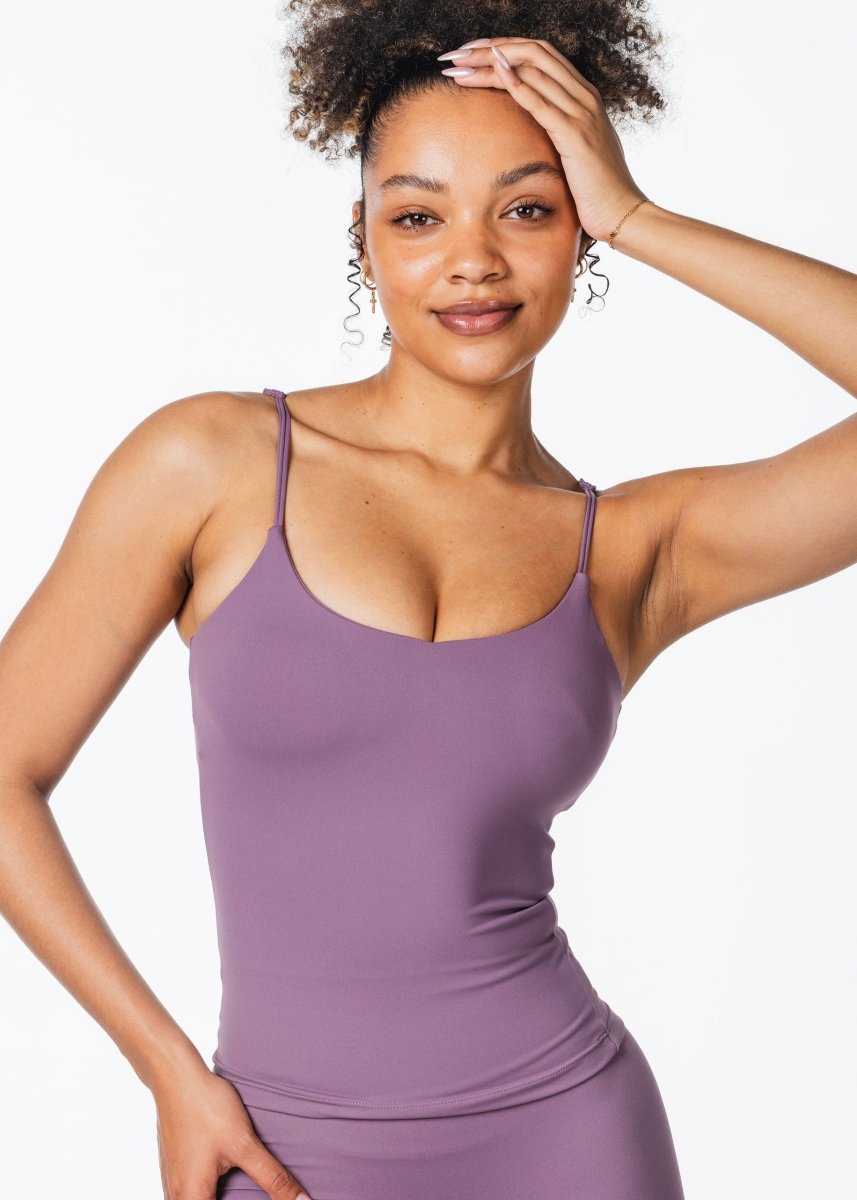 CoreActive 'Essential' Singlet - Dark Purple - Kikiva Collection