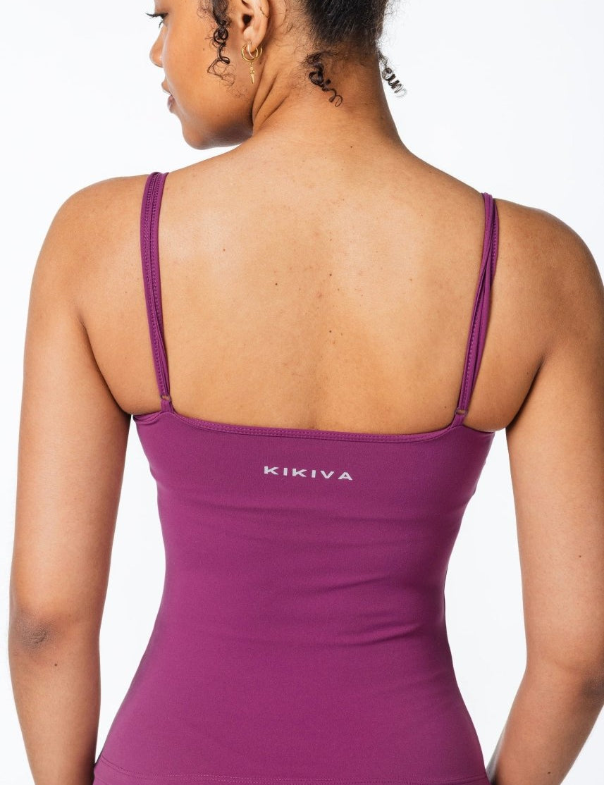 CoreActive 'Essential' Singlet - Midnight Magenta - Kikiva Collection
