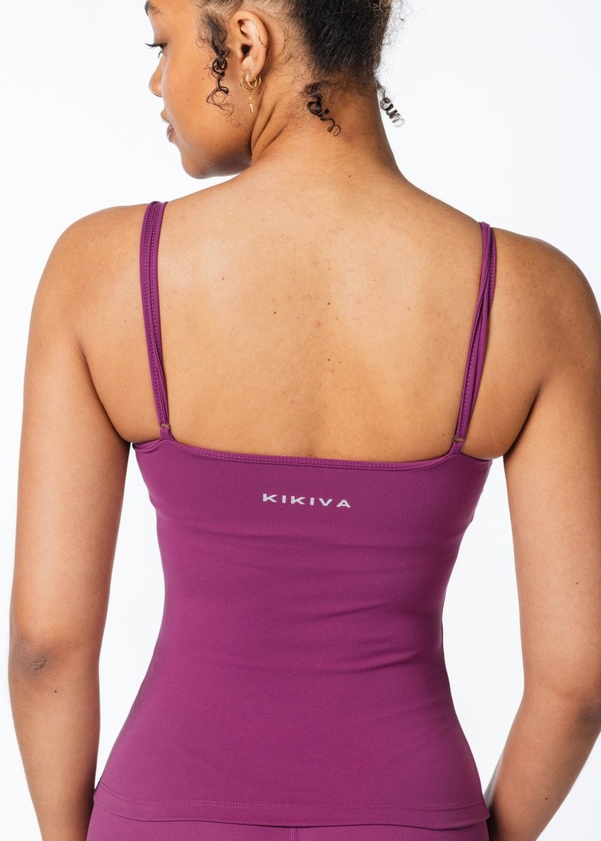 CoreActive 'Essential' Singlet - Midnight Magenta - Kikiva Collection