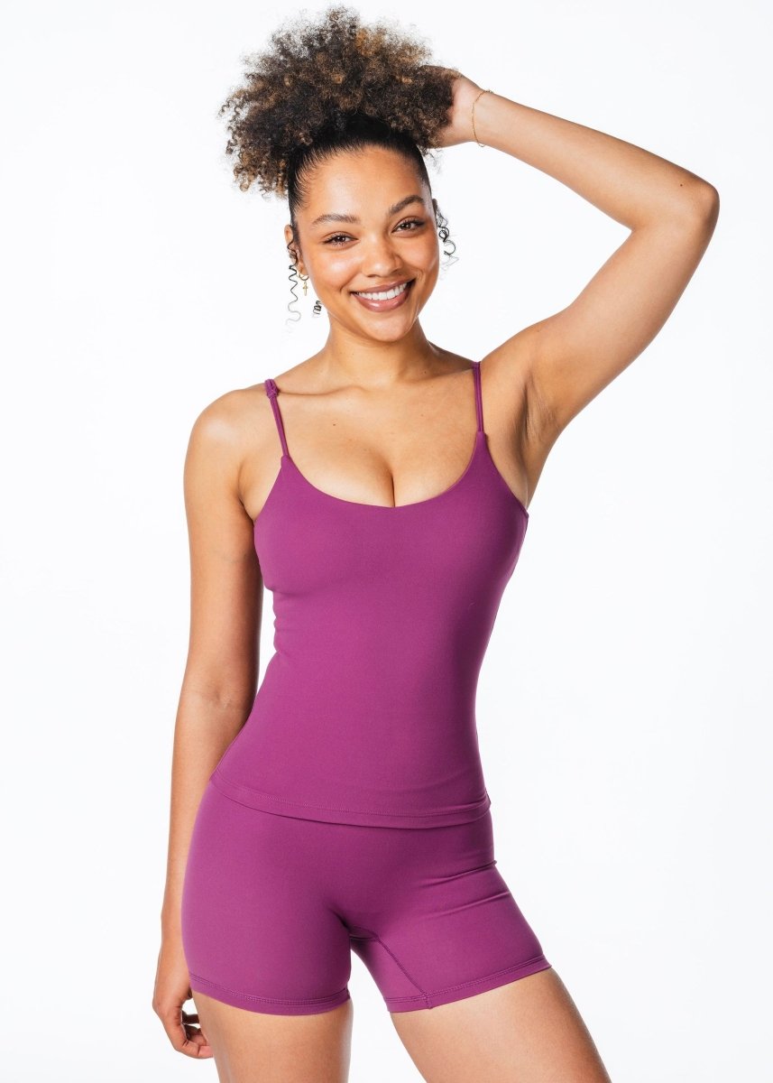 CoreActive 'Essential' Singlet - Midnight Magenta - Kikiva Collection
