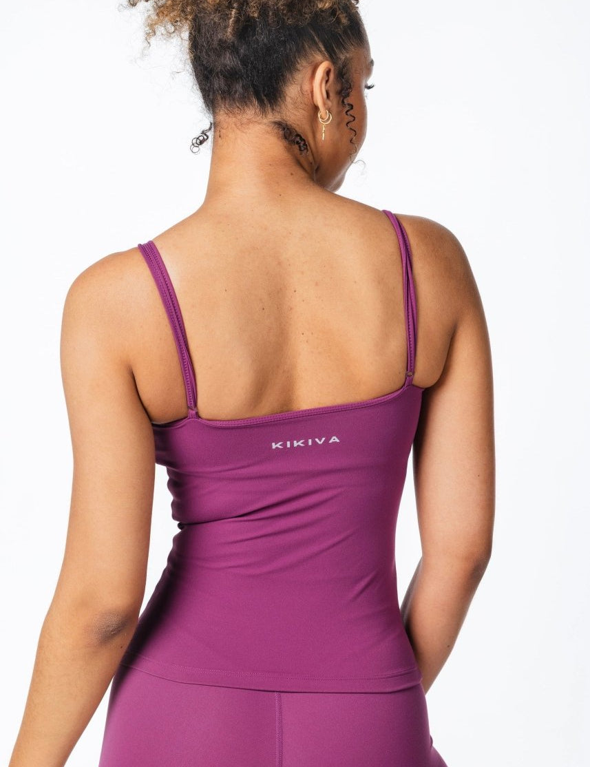 CoreActive 'Essential' Singlet - Midnight Magenta - Kikiva Collection