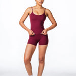 CoreActive 'Essential' Singlet - Wine - Kikiva Collection