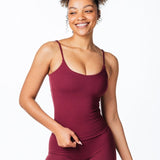 CoreActive 'Essential' Singlet - Wine - Kikiva Collection