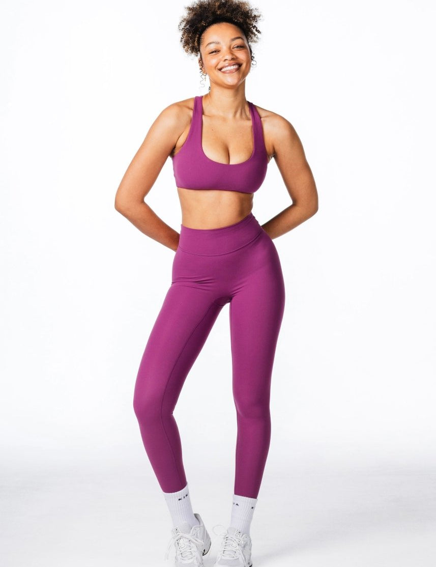 CoreActive Leggings - Midnight Magenta - Kikiva Collection