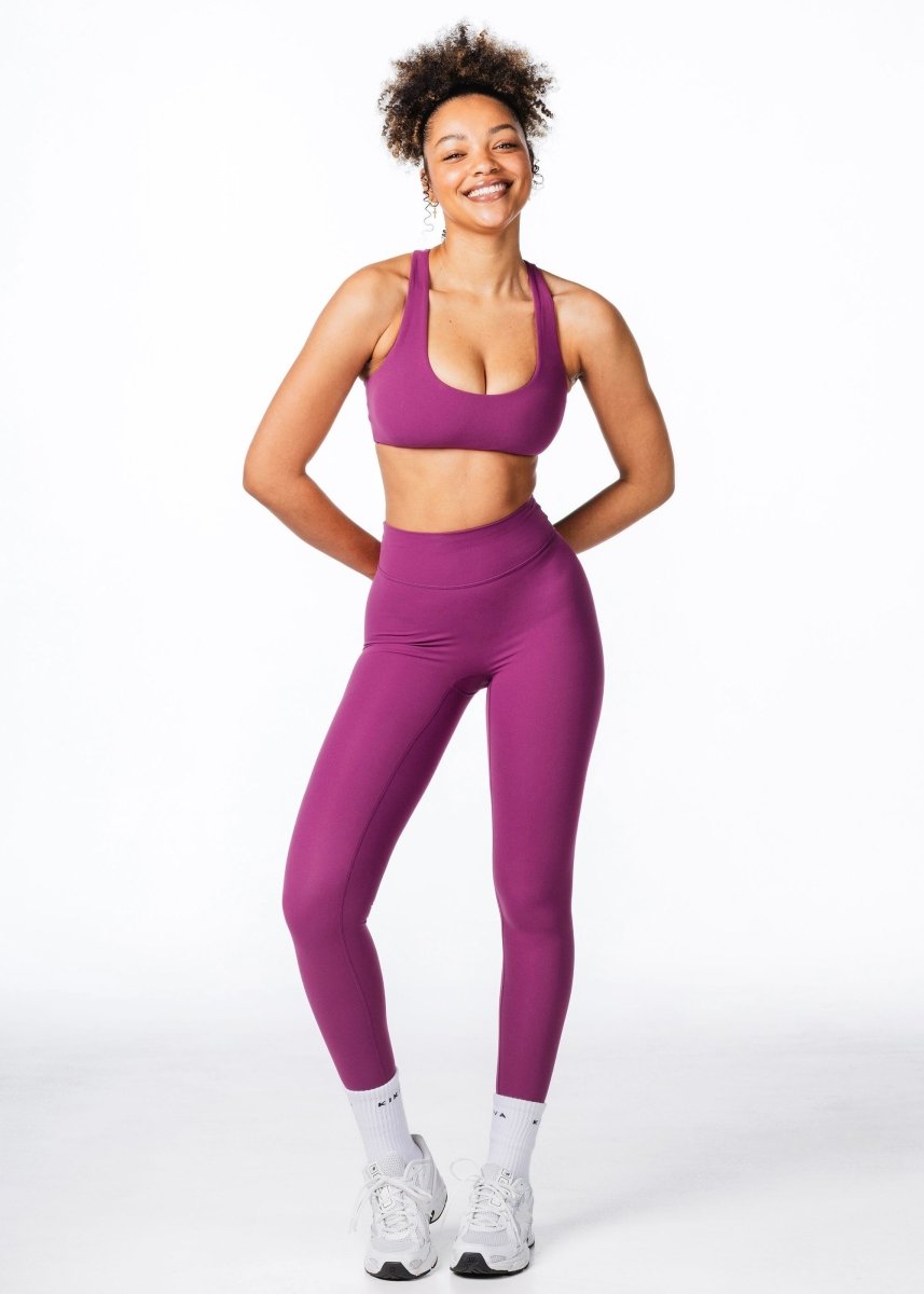 CoreActive Leggings - Midnight Magenta - Kikiva Collection