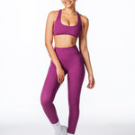 CoreActive Leggings - Midnight Magenta - Kikiva Collection