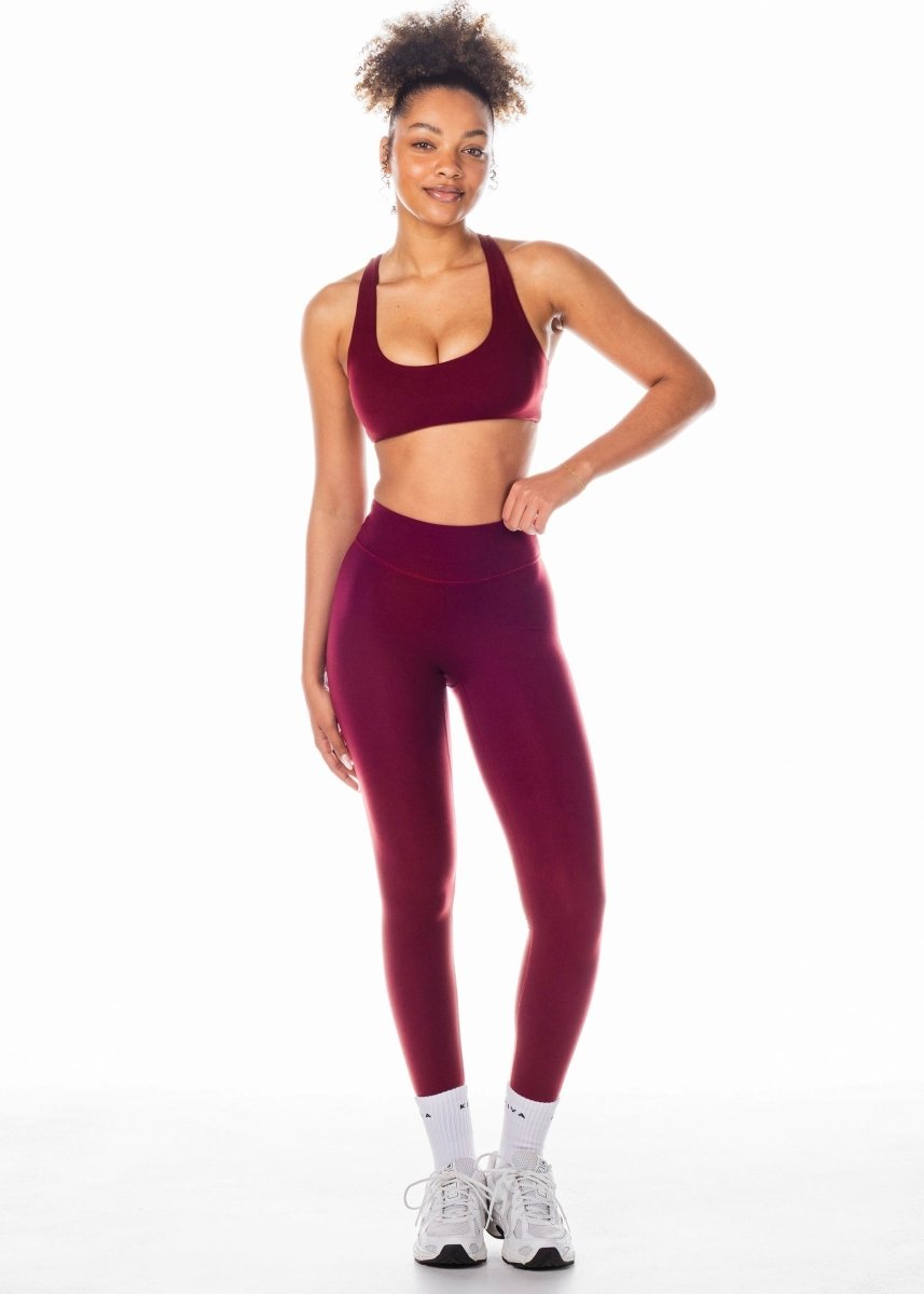 CoreActive Leggings - Wine - Kikiva Collection