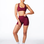 CoreActive Shorts - Wine - Kikiva Collection