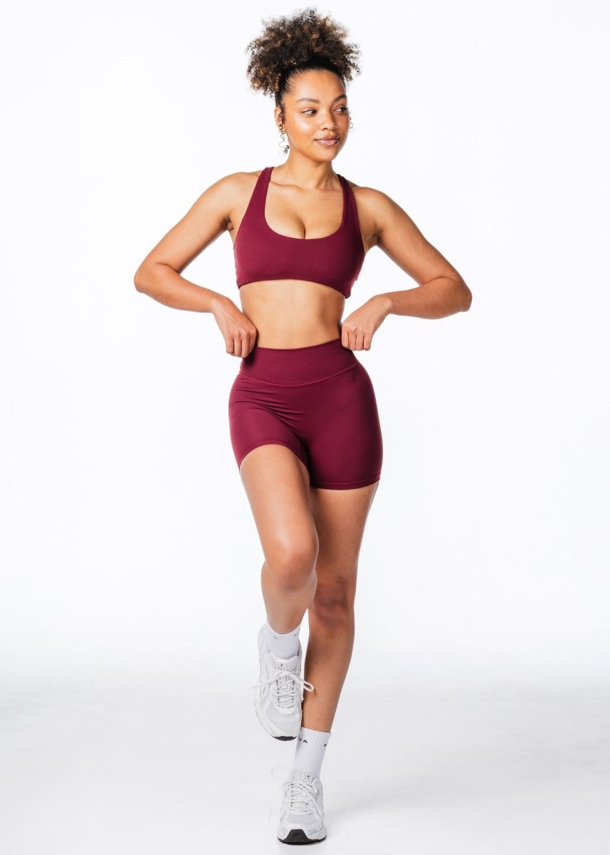 CoreActive Shorts - Wine - Kikiva Collection