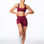 CoreActive Shorts - Wine - Kikiva Collection